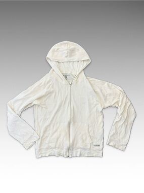 Paper Denim & Cloth Mens Zipper lightweight Hoodie size Medium 100% Cotton
